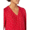 image:imageAmazon Essentials womens 34 Sleeve Button Popover Shirt LooseFit VNeck BlouseRed Leaf