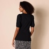 image:imageAmazon Essentials womens Classic Fit Puff Short Sleeve Crewneck TshirtBlack