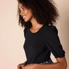 image:imageAmazon Essentials womens Classic Fit Puff Short Sleeve Crewneck TshirtBlack