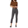 image:imageAmazon Essentials womens Classic Fit Puff Short Sleeve Crewneck TshirtBlack Brown Placed Stripe