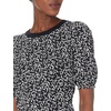 image:imageAmazon Essentials womens Classic Fit Puff Short Sleeve Crewneck TshirtBlack White Abstract Animal