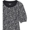 image:imageAmazon Essentials womens Classic Fit Puff Short Sleeve Crewneck TshirtBlack White Abstract Animal