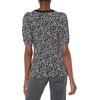 image:imageAmazon Essentials womens Classic Fit Puff Short Sleeve Crewneck TshirtBlackWhite  Abstract Animal