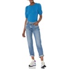 image:imageAmazon Essentials womens Classic Fit Puff Short Sleeve Crewneck TshirtMid Blue