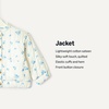 image:imageAmazon Essentials x Sofia Grainge Baby Girls Cotton Sateen Lightweight Printed JacketIvory Blue Floral