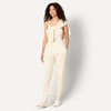 image:imageAmazon Essentials x Sofia Grainge Womens HighRise RelaxedFit Jogger with Elastic WaistIvory