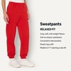image:imageAmazon Essentials x Sofia Grainge Womens HighRise RelaxedFit Jogger with Elastic WaistRed