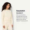image:imageAmazon Essentials x Sofia Grainge Womens Relaxed Fit Boxy Drop Shoulder Crewneck SweatshirtIvory