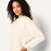 image:imageAmazon Essentials x Sofia Grainge Womens Relaxed Fit Boxy Drop Shoulder Crewneck SweatshirtIvory