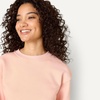 image:imageAmazon Essentials x Sofia Grainge Womens Relaxed Fit Boxy Drop Shoulder Crewneck SweatshirtPink