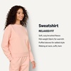 image:imageAmazon Essentials x Sofia Grainge Womens Relaxed Fit Boxy Drop Shoulder Crewneck SweatshirtPink