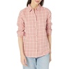 Peach Windowpane Plaid
