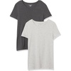 Charcoal Heather/Light Grey Heather