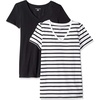 White Mariner Stripe/Black