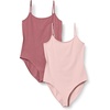 image:imageAmazon Essentials Womens SlimFit Cami Bodysuit Pack of 2Dusty RosePlum
