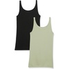 image:imageAmazon Essentials Womens SlimFit Thin Strap Tank TopBlackLight Sage Green