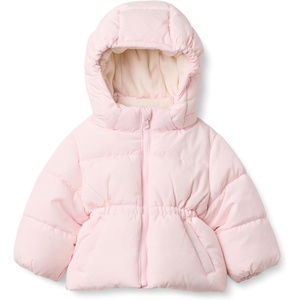 image:imageAmazon Essentials BabyGirls WaterRepellent Hooded Puffer JacketPale Pink