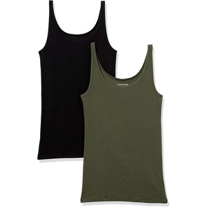 image:imageAmazon Essentials Womens SlimFit Thin Strap Tank TopBlackOlive