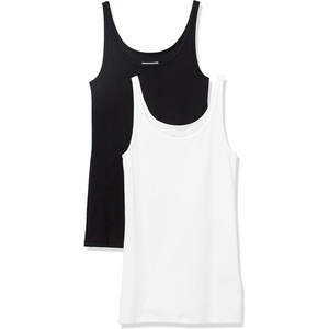 image:imageAmazon Essentials Womens SlimFit Thin Strap Tank TopBlackWhite