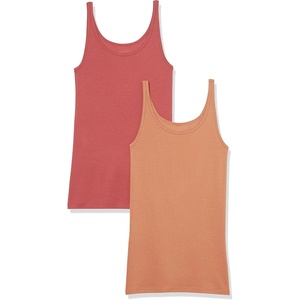 image:imageAmazon Essentials Womens SlimFit Thin Strap Tank TopBrick RedBrown