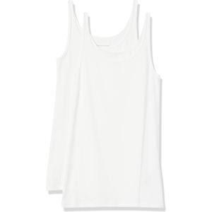 image:imageAmazon Essentials Womens SlimFit Thin Strap Tank TopWhite