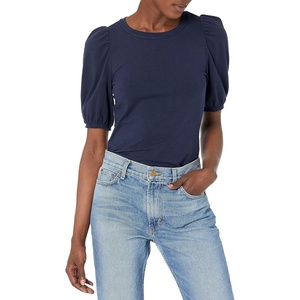 image:imageAmazon Essentials womens Classic Fit Puff Short Sleeve Crewneck TshirtNavy