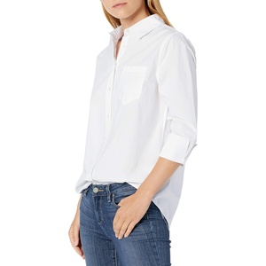 image:imageAmazon Essentials womens Classicfit 34 Sleeve Poplin ShirtWhite