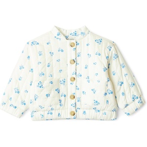 image:imageAmazon Essentials x Sofia Grainge Baby Girls Cotton Sateen Lightweight Printed JacketIvory Blue Floral