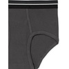image:imageAmazon Essentials Mens Breathable Ribbed Knit Briefs with Elasticized WaistbandBlackCharcoalGrey Heather