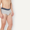 image:imageAmazon Essentials Mens Breathable Ribbed Knit Briefs with Elasticized WaistbandDeep Blue  Navy  Light Grey Heather