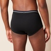 image:imageAmazon Essentials Mens Breathable Ribbed Knit Briefs with Elasticized WaistbandGreyRedWhite