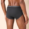 image:imageAmazon Essentials Mens Breathable Ribbed Knit Briefs with Elasticized WaistbandGreyRedWhite