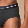 image:imageAmazon Essentials Mens Breathable Ribbed Knit Briefs with Elasticized WaistbandGreyRedWhite