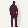 image:imageAmazon Essentials Mens CottonModal Pajama Set Long Sleeve ButtonDown Top with PantsDark Burgundy