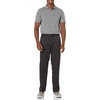image:imageAmazon Essentials Mens Moisture Wicking Golf Polo Shirt Short Sleeve SlimFit QuickDryMedium Gray Heather Stripe