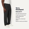 image:imageAmazon Essentials Mens Regular Fit French Terry Open Bottom SweatpantsCharcoal Heather