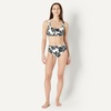 image:imageAmazon Essentials Womens High Waist High Leg Bikini BottomCream Black Floral