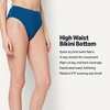 image:imageAmazon Essentials Womens High Waist High Leg Bikini BottomDeep Blue