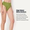 image:imageAmazon Essentials Womens High Waist High Leg Bikini BottomOlive