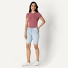 image:imageAmazon Essentials Womens MidRise Slim Fit Bermuda Shorts with PocketsIced Blue Light Wash
