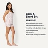 image:imageAmazon Essentials Womens ModalBlend Pajama Set Camisole with ShortsEggshell White Floral
