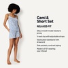 image:imageAmazon Essentials Womens ModalBlend Pajama Set Camisole with ShortsLight Blue Ivory Ditsy Floral