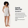 image:imageAmazon Essentials Womens ModalBlend Pajama Set Camisole with ShortsLight Grey Heather