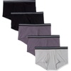image:imageAmazon Essentials Mens Breathable Ribbed Knit Briefs with Elasticized WaistbandBlackCharcoalGrey