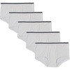 image:imageAmazon Essentials Mens Breathable Ribbed Knit Briefs with Elasticized WaistbandWhite