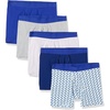 image:imageAmazon Essentials Mens Cotton Jersey Boxer BriefsPack of 5 Available in Big amp TallRoyal Blue  Mixed Print