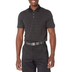 image:imageAmazon Essentials Mens Moisture Wicking Golf Polo Shirt Short Sleeve SlimFit QuickDryBlack Stripe