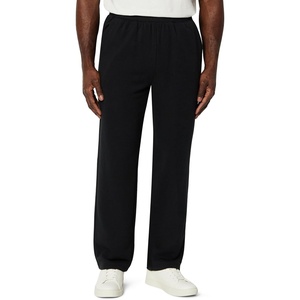 image:imageAmazon Essentials Mens Regular Fit French Terry Open Bottom SweatpantsBlack