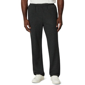 image:imageAmazon Essentials Mens Regular Fit French Terry Open Bottom SweatpantsCharcoal Heather