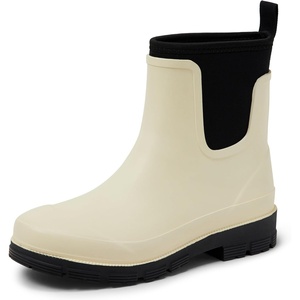 image:imageAmazon Essentials Womens Chelsea Ankle Rain BootIvory